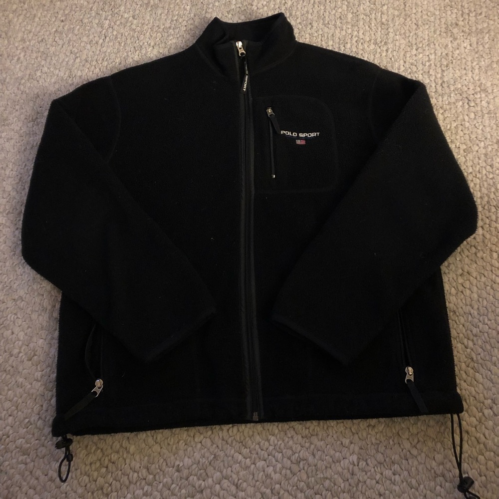 VINTAGE Polo Ralph Lauren Sport Fleece Made in USA